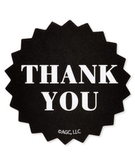 American Greetings Thank You Stickers or Seals, Black & White Design (500-Count)