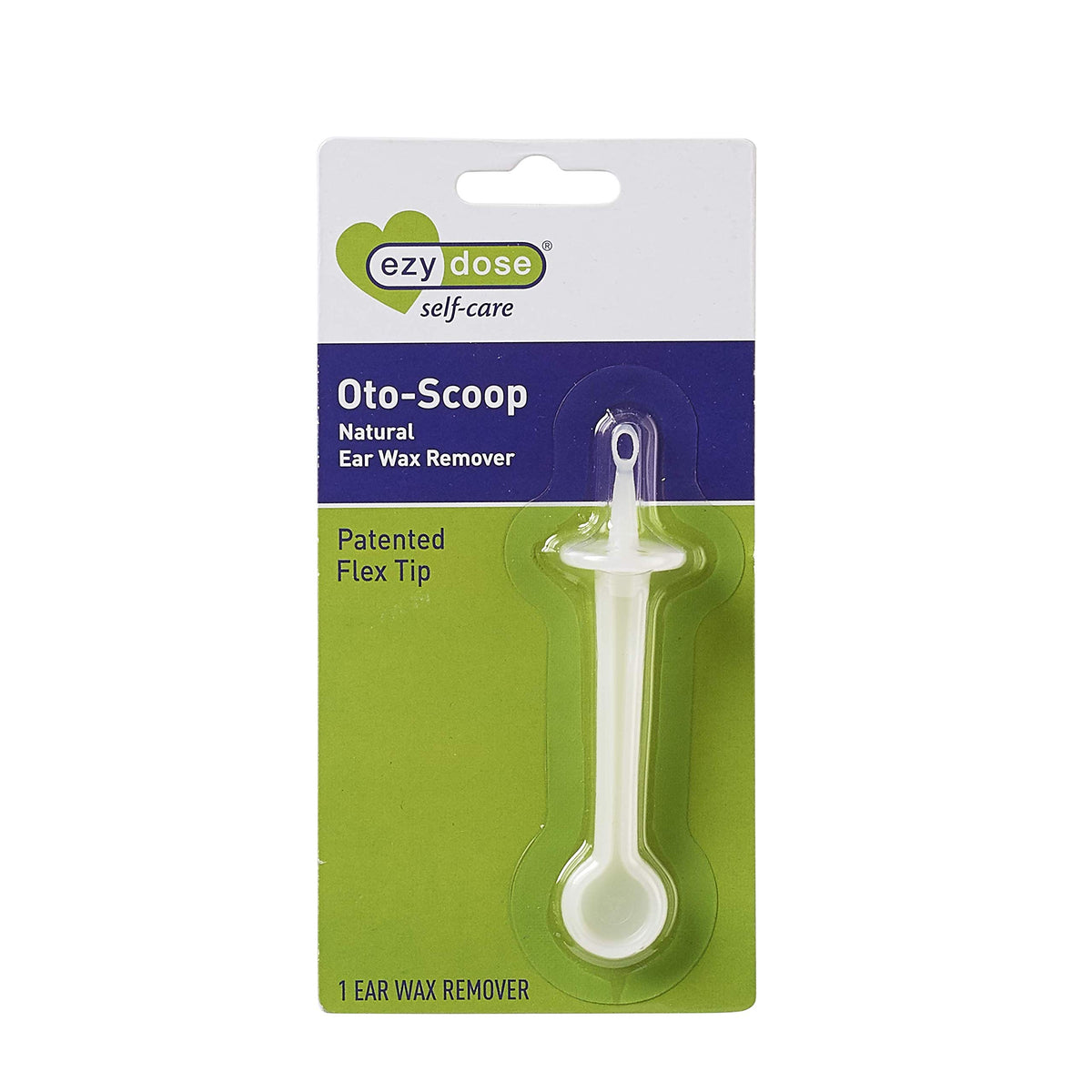 EZY DOSE Ear Wax Cleaner for Humans, Oto-scoop with Flexible Tip, Easy to Use, White