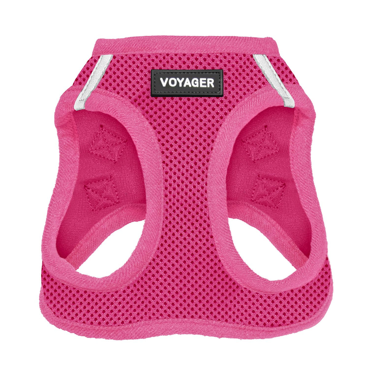 Best Pet Supplies - All Weather Mesh, Reflective, No Pull Harness for Small, Medium Dogs, Cats - Secure with Hook & Loop Fastener, Buckle, Double D-Rings - Fuchsia, XXS
