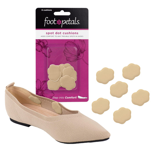 Foot Petals Women's Pressure Pointz Spot Cushions Insole, Buttercup, Medium/One Size M US
