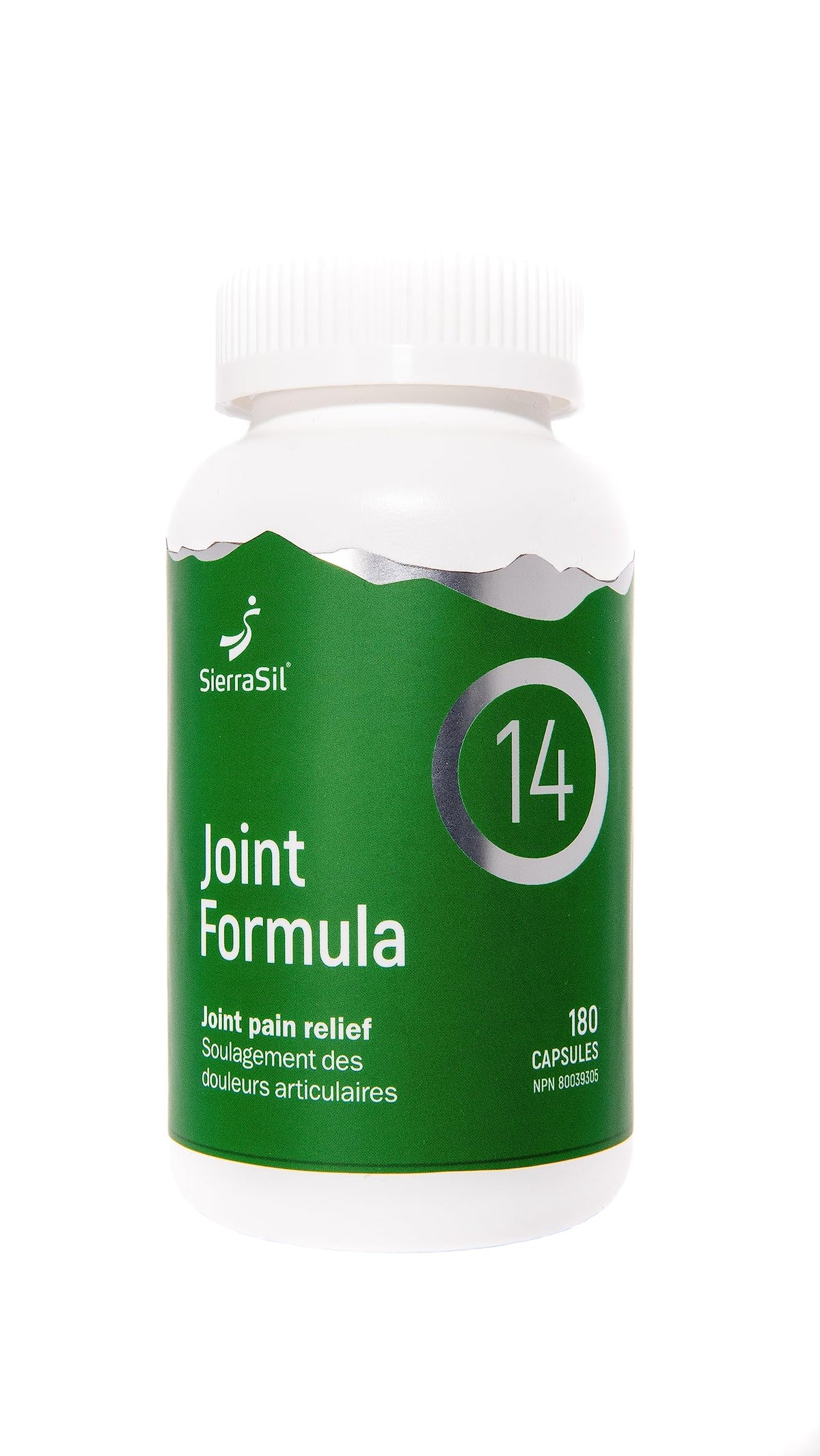 SIERRASIL® JOINT FORMULA 14™ – Joint Pain Relief, Made in Canada, NPN80039305, Supports Joint Health, Cartilage & Muscle Function, Easy to Digest, Vegan, Gluten Free and Non-GMO, – 180 capsules (60 servings)