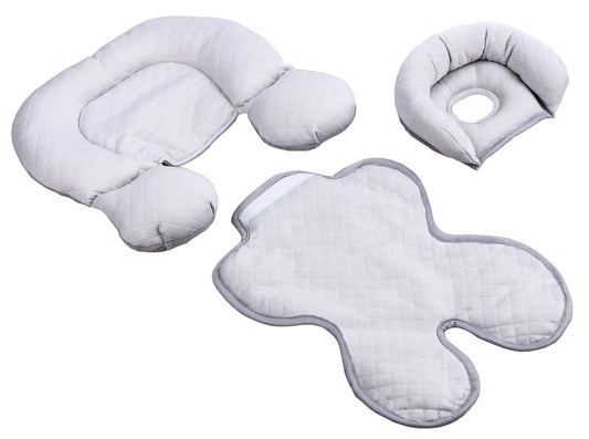 Jolly Jumper 3-in-1 Baby Hugger - Infant Car Seat & Stroller Insert - 2-Piece Removable Head Support Pillow & Cushion for Travel & Daily Use