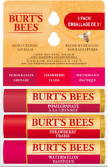 Burt's Bees 100% Natural Origin Moisturizing Lip Balm for Dry Chapped Lips, Get Soft and Hydrated Lips - Pack of 3 - Super Fruit Mix