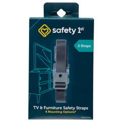 Safety 1st Tv & Furniture Safety Straps, Black