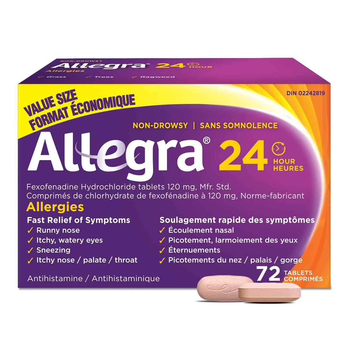 Allegra 72 Tablets