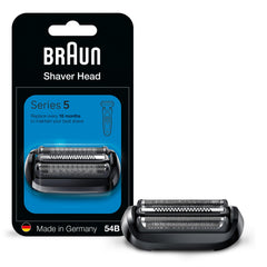 Braun Series 5 Electric Shaver Replacement Head, Easily Attach Your Shaver Head for a shave as efficient as day one, Compatible with New Generation Series 5 Shavers, 54B, Black