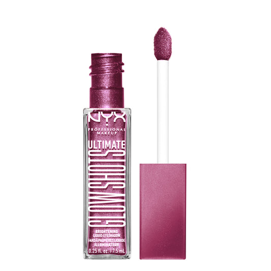 NYX PROFESSIONAL MAKEUP, Ultimate Glow Shots, Liquid Eyeshadow, 12hr wear - PLUM PLAYER