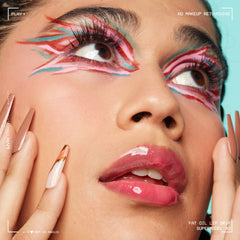 NYX Professional Makeup Lip Gloss, High Shine, Non-Sticky FInish, 12 Hours Hydrating, Fat Applicator, With Squalane, Raspberry and Cloudberry Oils, Fat Oil Lip Drip, Shade: SUPERMODEL (Pink)