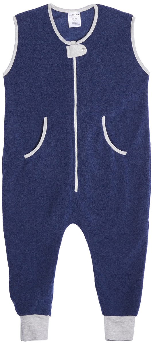 baby deedee Sleep Fleece Kicker Sack with Feet, Wearable Blanket Sleeper, 2-4T, Navy