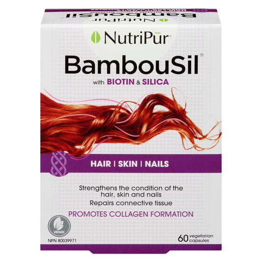 Nutripur BambouSil - Hair Skin Nails, Collagen formula, 60 vegetarian capsules