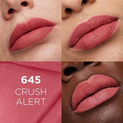 L'Oréal Paris Liquid Lipstick, Intense Colour, Longwear Matte Formula with Hyaluronic Acid, Transfer- and Smudge-Resistant, 5ml, Shade: Crush Alert 645