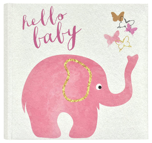 MCS 860147 Baby Pink Elephant Photo Album, 8.5 x 8.5