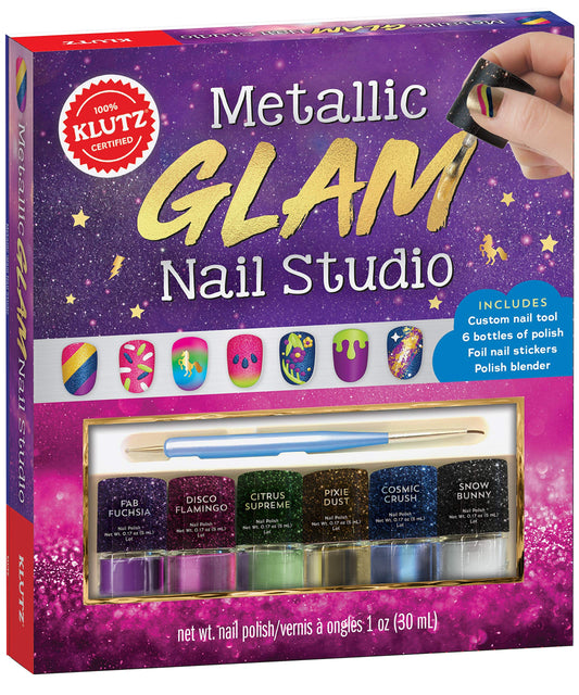 Klutz Metallic Glam Nail Studio Activity Kit