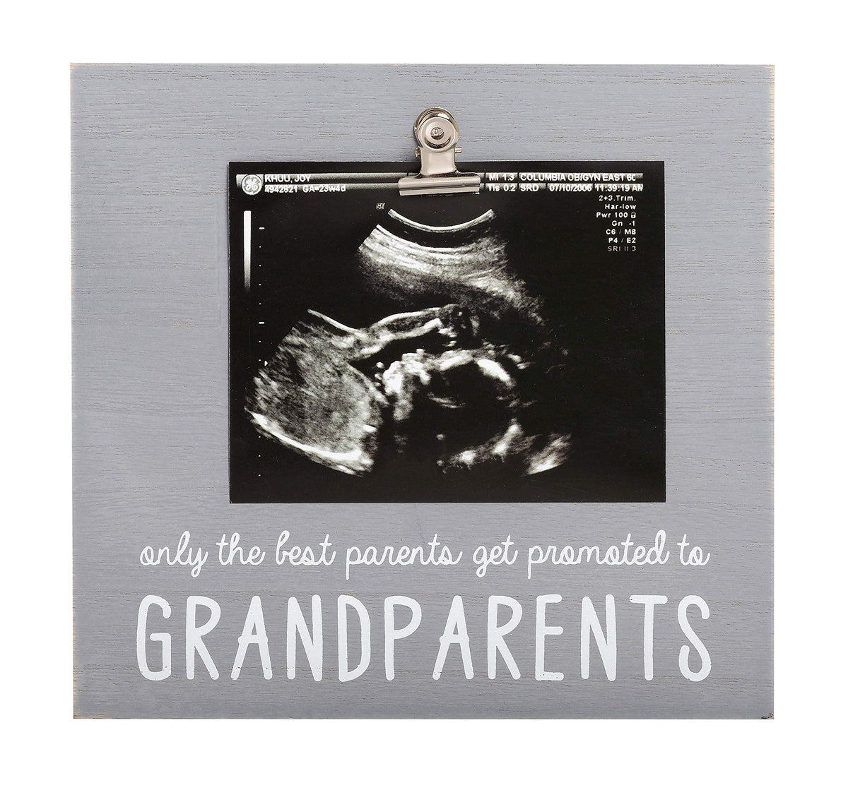 Pearhead Sonogram Photo Frame for Grandparents, Grandma and Grandpa Baby Keepsake Picture Frame, Pregnancy Announcement Accessory