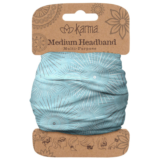 Karma Gifts womens Half Headband, Blue Dandelion, One Size US