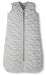 Moon and Back by Hanna Andersson Unisex Babies' Wearable Blanket Sleepwear, Grey White Stripe, 6-18 Months