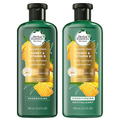 Herbal Essences bio:renew Sulfate-Free Honey & Vitamin B Shampoo and Conditioner Dual Pack, 800 mL Total (400 mL Each)