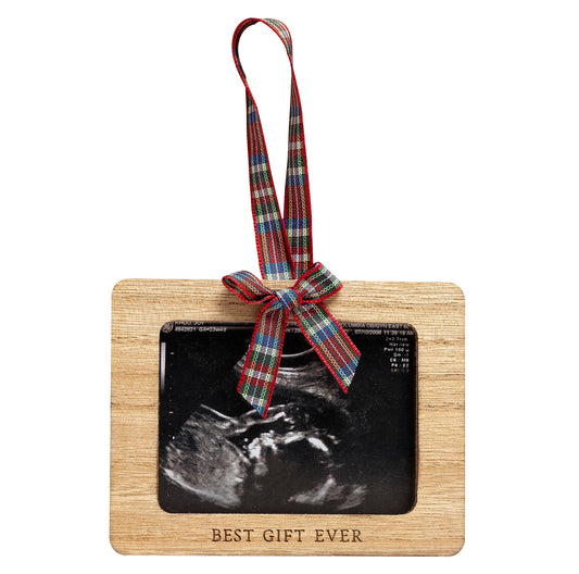 Little Holly Natural Sono Ornament, Baby Ultrasound Photo Ornament, Baby Christmas Keepsake, Christmas Pregnancy Announcement, New And Expecting Parents Gift, Sonogram Photo Keepsake (13062)