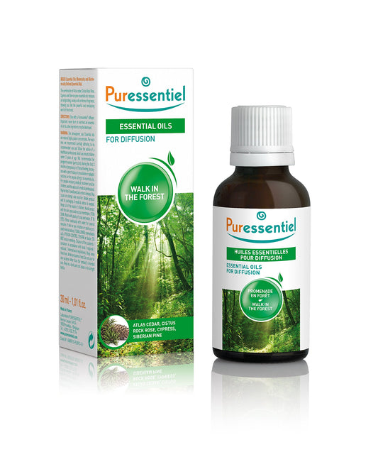 PURESSENTIEL - Essential Oils for Diffusion Walk in the Forest - Woodsy & Soothing Aroma - 30ml