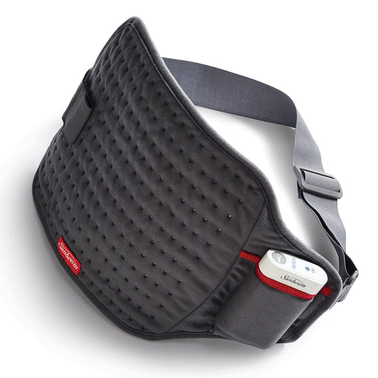 Sunbeam GoHeat Cordless Heating Pad for Back, Neck & Shoulder Pain Relief, Portable Heating Pad with 3 Heat Settings and Auto-Shutoff