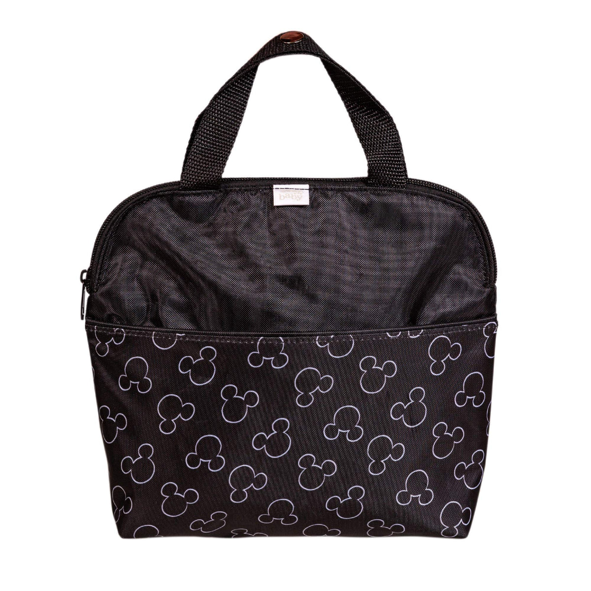 J.L. Childress Disney Baby MaxiCOOL Breast Milk Cooler Travel Bag - Insulated Baby Bottle Storage Bag, Portable Organizer Pack for Moms, Includes Ice Pack, Fits 4 Bottles - Mickey Mouse