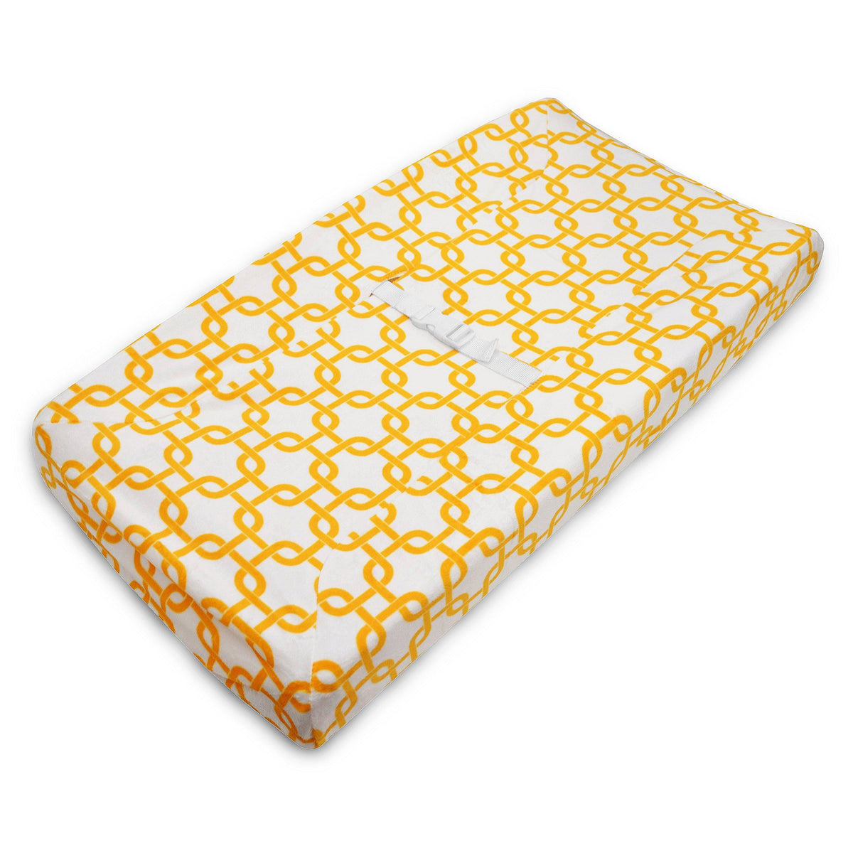 American Baby Company Heavenly Soft Chenille Fitted Contoured Changing Pad Cover, Yellow Gotcha, for Boys and Girls