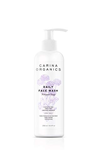 Carina Organics Unscented Face Wash, 250 Milliliters