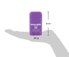 Body Glide Foot Glide Anti Blister Balm, 22g: blister prevention for heels, shoes, cleats, boots, socks, and sandals. Use on toes, heel, ankle, arch, sole and ball of foot