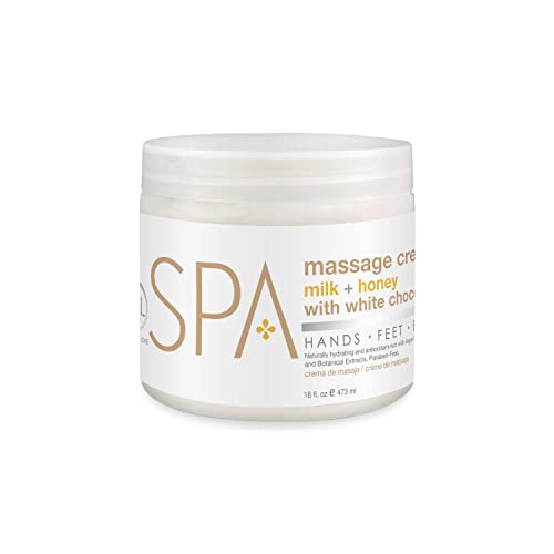 Bio Creative Lab Spa Massage Cream, Milk Honey and White Chocolate, 16 Ounce