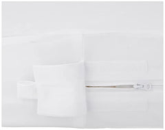 Amazon Basics Waterproof Zippered Crib Mattress Protector Encasement, Standard Crib Size, 2-Pack