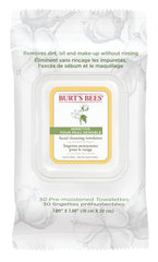 Burt's Bees Sensitive Facial Cleansing Towelettes, With Cotton Extract, 30 Count (packaging may vary)