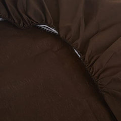 BabyDoll Bedding Crib Sheet Set, Brown/Green