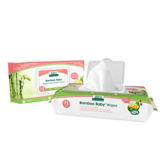 Aleva Naturals Bamboo Baby Sensitive Wipes- 2 Pack- Hypoallergenic, Biodegradable, Extra Strong and Ultra-Soft, Perfume Free Diaper Wipes-72 Count X 2= 144 Wipes Total, unbleached