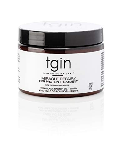 Thank God It's Natural Tgin Miracle Repairx Curl Protein Reconstructor for Natural Hair - Dry Hair - Curly Hair - Damaged Hair - 12 Oz, 12 ounces