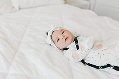 Baby Stretchy Soft Knit Headband Bow"Bayside" by Copper Pearl