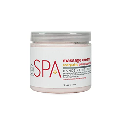 BCL SPA Massage Cream, Energizing Pink Grapefruit, 16oz