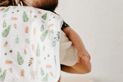 Copper Pearl Baby Burp Cloth Large 21''x10'' Size Premium Absorbent Triple Layer 3-Pack Gift Set''Peanut'''' (PN-WYD7-N9S3)