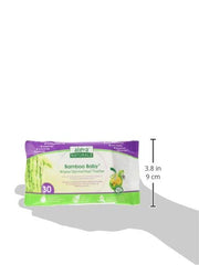 Aleva Naturals Bamboo Baby Travel Wipes - Value Pack- 30 Count X 3 = 90 Wipes