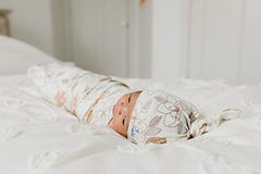 Copper Pearl Large Premium Knit Baby Swaddle Receiving Blanket Ferra (T4-F7EQ-T1VQ)