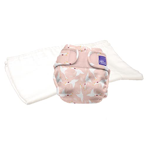 Bambino Mio, mioduo two-piece cloth diaper, feather flight, size 1 (<21 lbs)