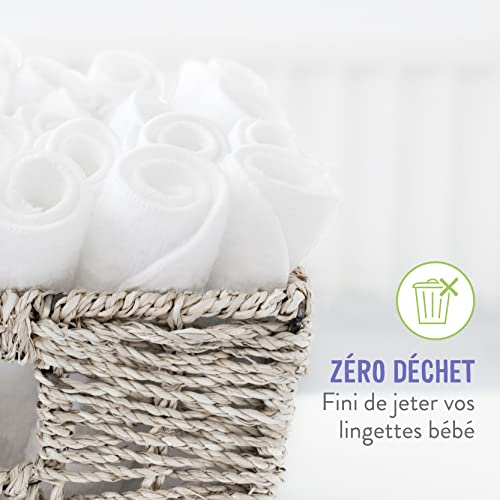 Bambino Mio, reusable baby wipes, 10 pack, cloud