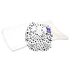 Bambino Mio, mioduo two-piece cloth diaper, dalmatian dots, size 1 (<9kgs)