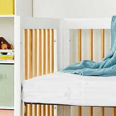 Amazon Basics Waterproof Zippered Crib Mattress Protector Encasement, Portable/Mini Size, 2-Pack