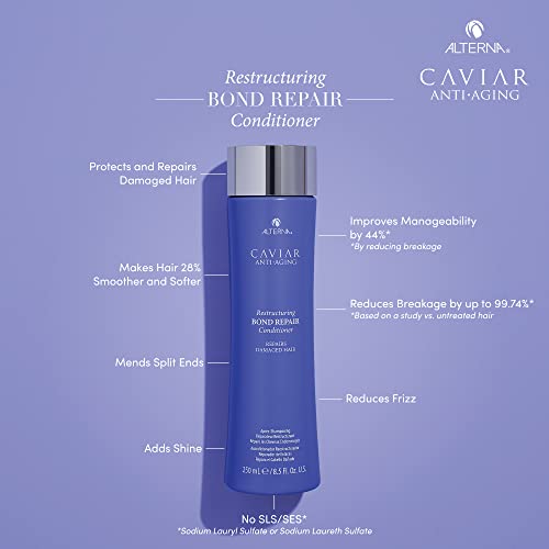 Alterna Caviar Anti-Aging Restructuring Bond Repair Conditioner 487 mL | Rebuilds & Strengthens Damaged Hair | Paraben & Sulfate Free