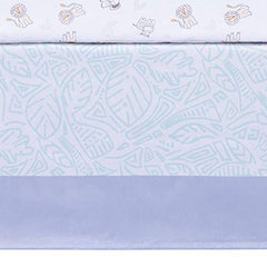 Safari Yearbook 4 Piece Crib Bedding Set by Sammy & Lou, Blue, 55348