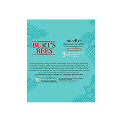 Burt's Bees Micellar Cleansing Towelettes, Micellar, 30 Count (packaging may vary)