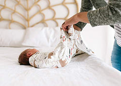 Copper Pearl Large Premium Knit Baby Swaddle Receiving Blanket "Lumberjack" X002DGNZON