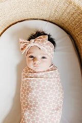 Copper Pearl Baby Stretchy Soft Knit Headband Bow Star