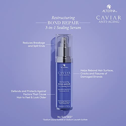Alterna Haircare Alterna, Caviar Anti,Aging Restructuring Bond Repair 3,In,1 Sealing Serum 50mL, 1 Count