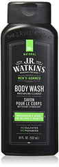 J.R. Watkins Wintergreen and Spruce Natural Daily Moisturizing Body Wash, Hydrating Shower Gel for Men and Women, Free of SLS, USA Made and Cruelty Free, 532 Milliliters